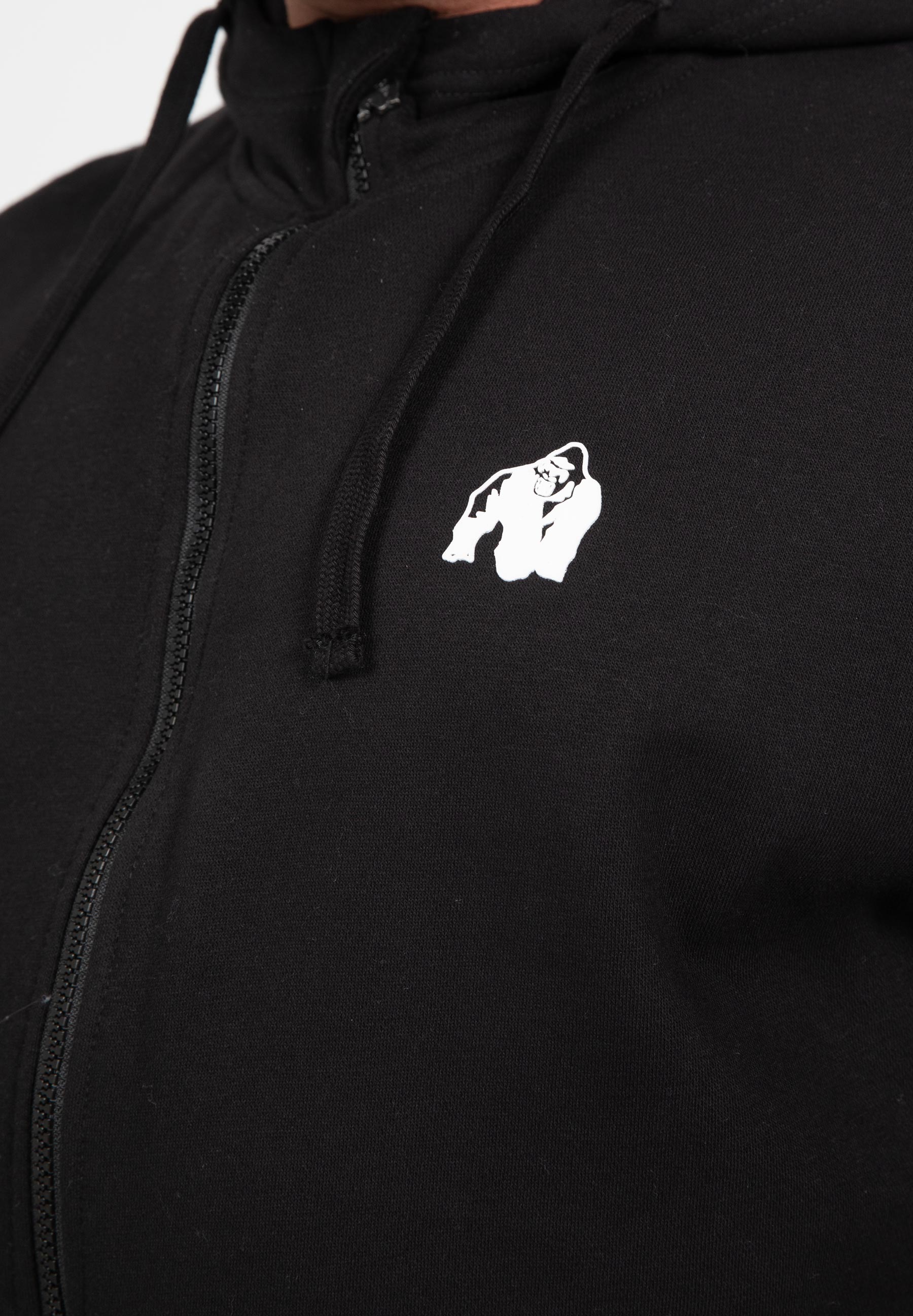 Gorilla Wear Leon Vest met Capuchon - Zwart