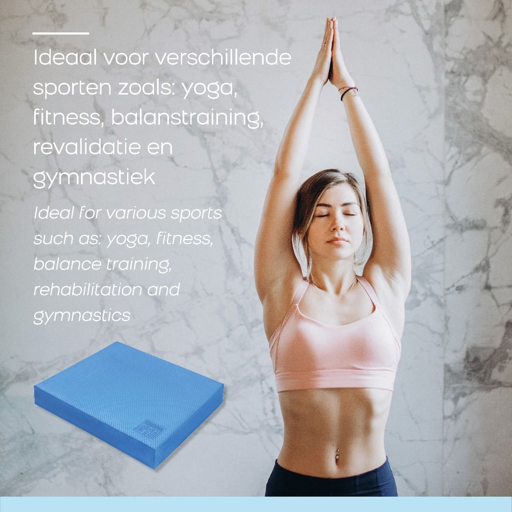 Orange Gym Balance Pad - Antraciet
