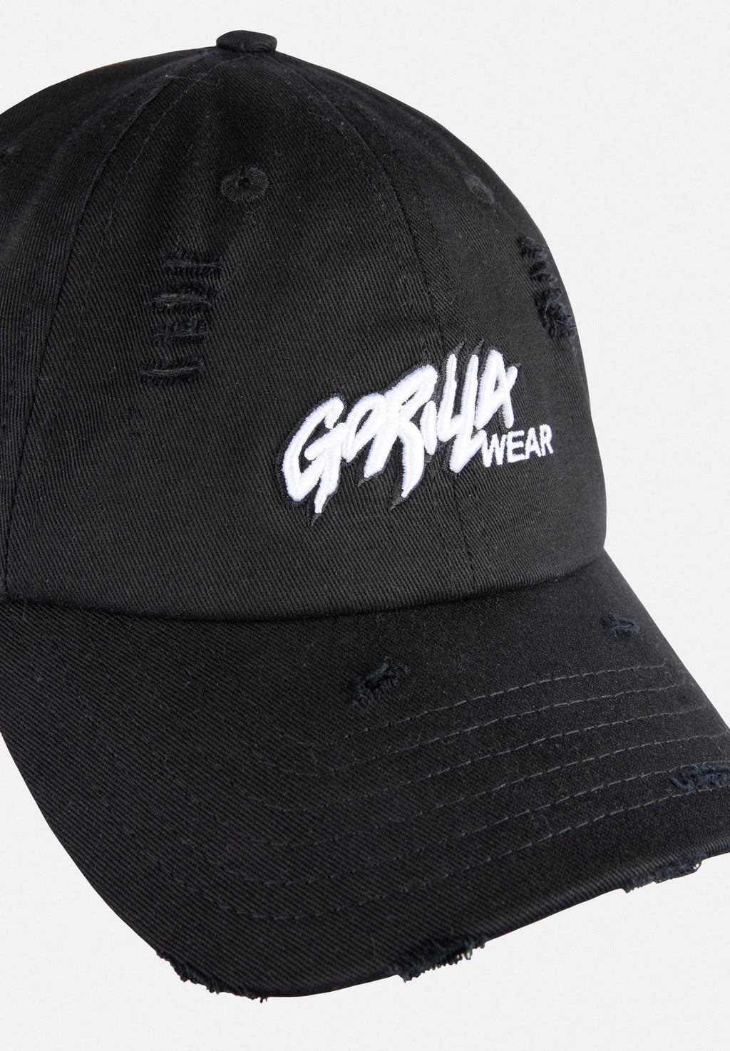 Gorilla Wear Galway Distressed Cap - Pet - Zwart