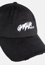 Gorilla Wear Galway Distressed Cap - Pet - Zwart
