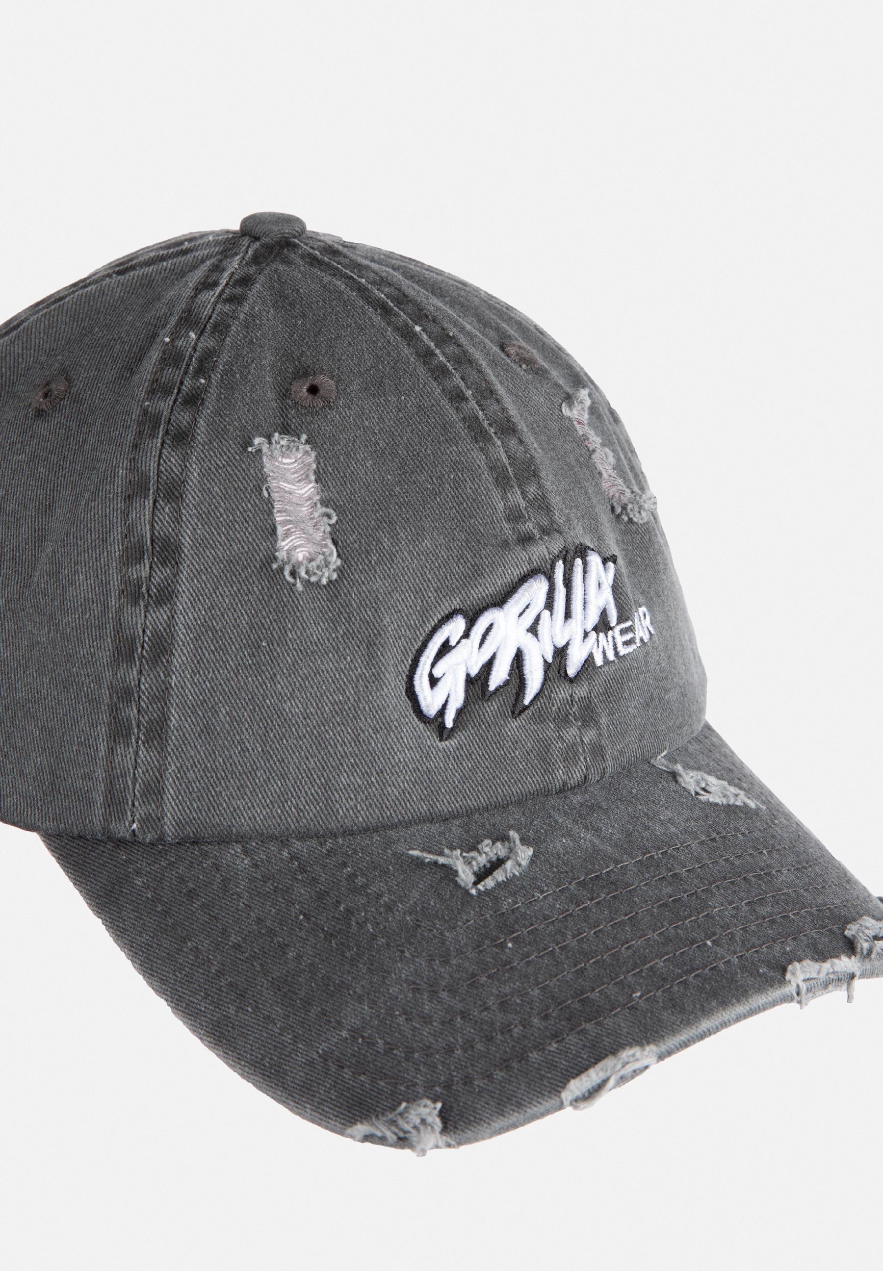 Gorilla Wear Galway Distressed Cap - Pet - Washed Grijs