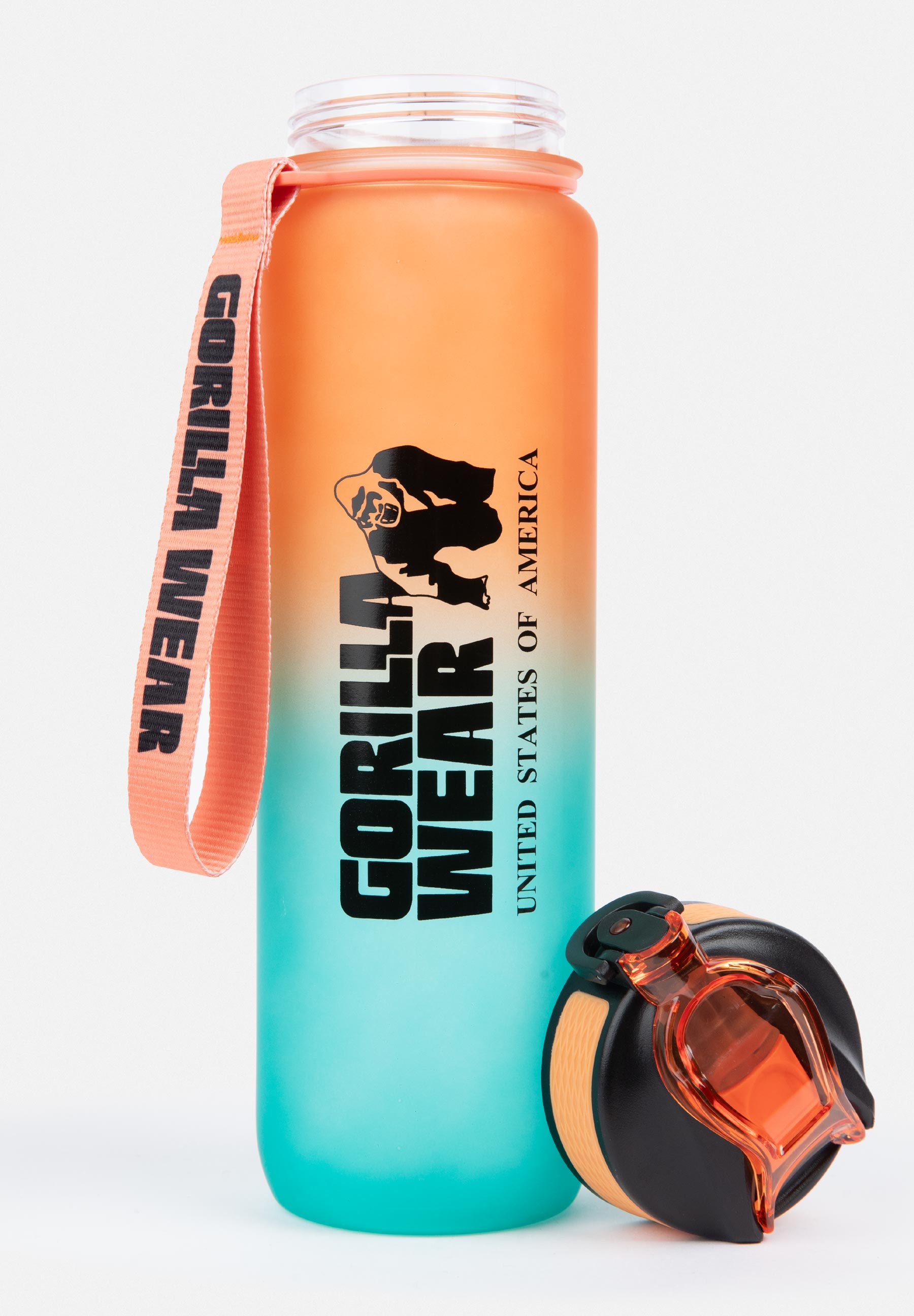 Gorilla Wear Gradient Waterfles - 1000 ml - Groen/Oranje
