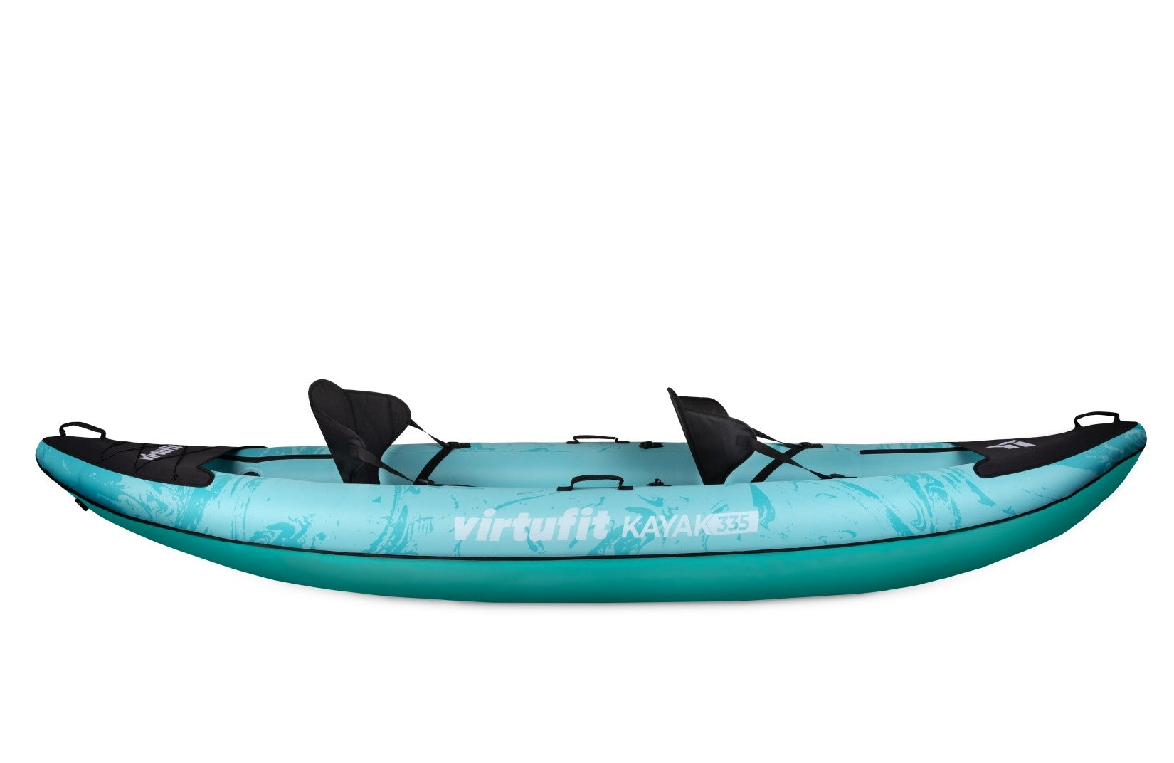 VirtuFit Kayak 335 - Turquoise - Met Kajak zitjes en draagtas