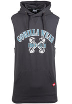 Gorilla Wear Chico Mouwloos T-shirt met Capuchon - Donkergrijs
