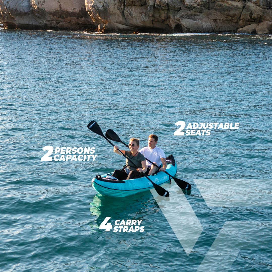 VirtuFit Kayak 335 set - Inclusief extra zitje, 2 peddels en pomp