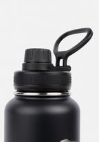 Gorilla Wear Geïsoleerde RVS Waterfles - Zwart - 1000 ml