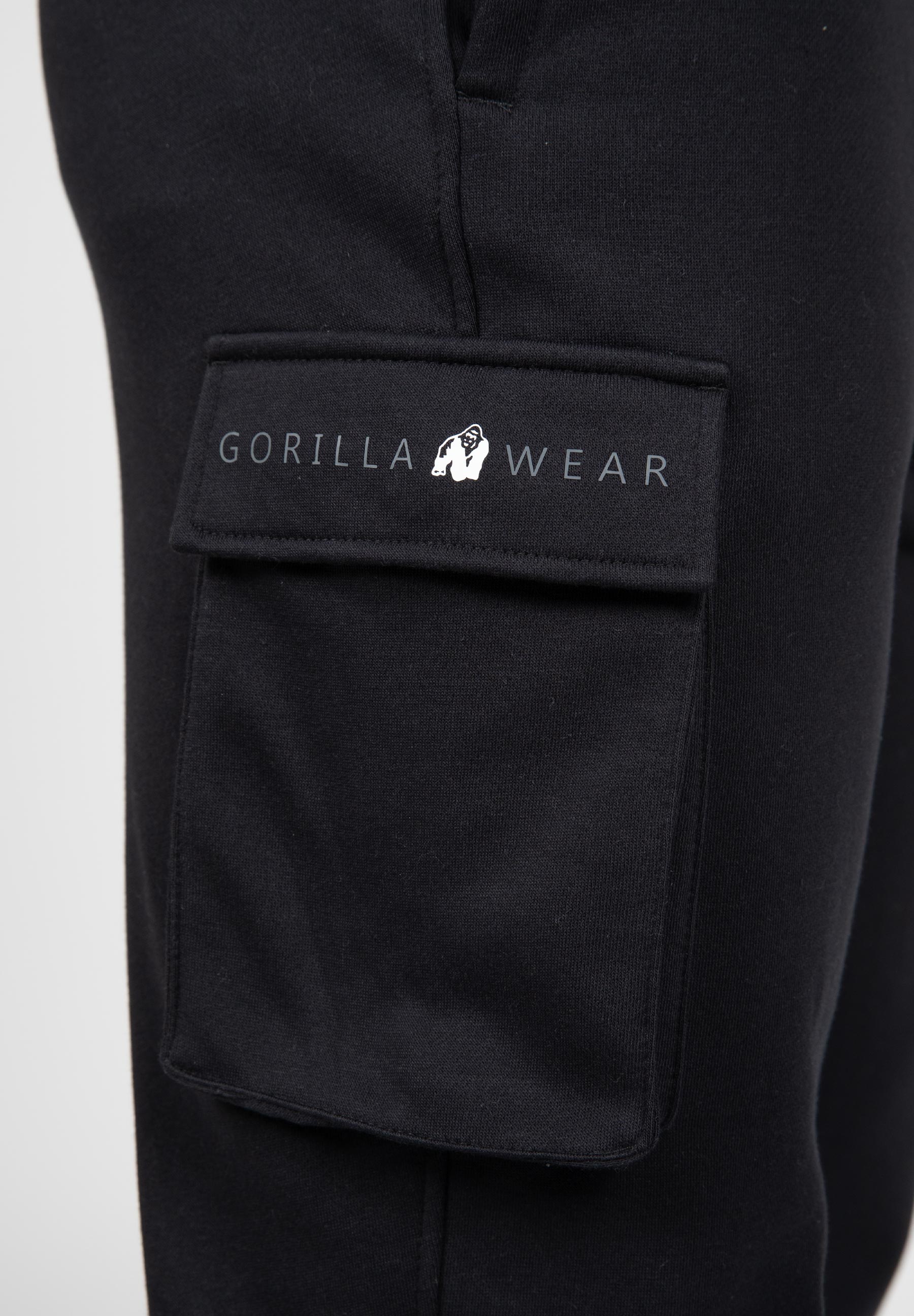 Gorilla Wear Hudson Cargo Joggingbroek - Zwart