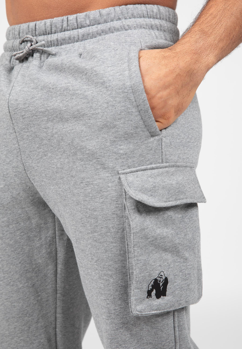 Gorilla Wear Hudson Cargo Joggingbroek - Grijs Gemeleerd