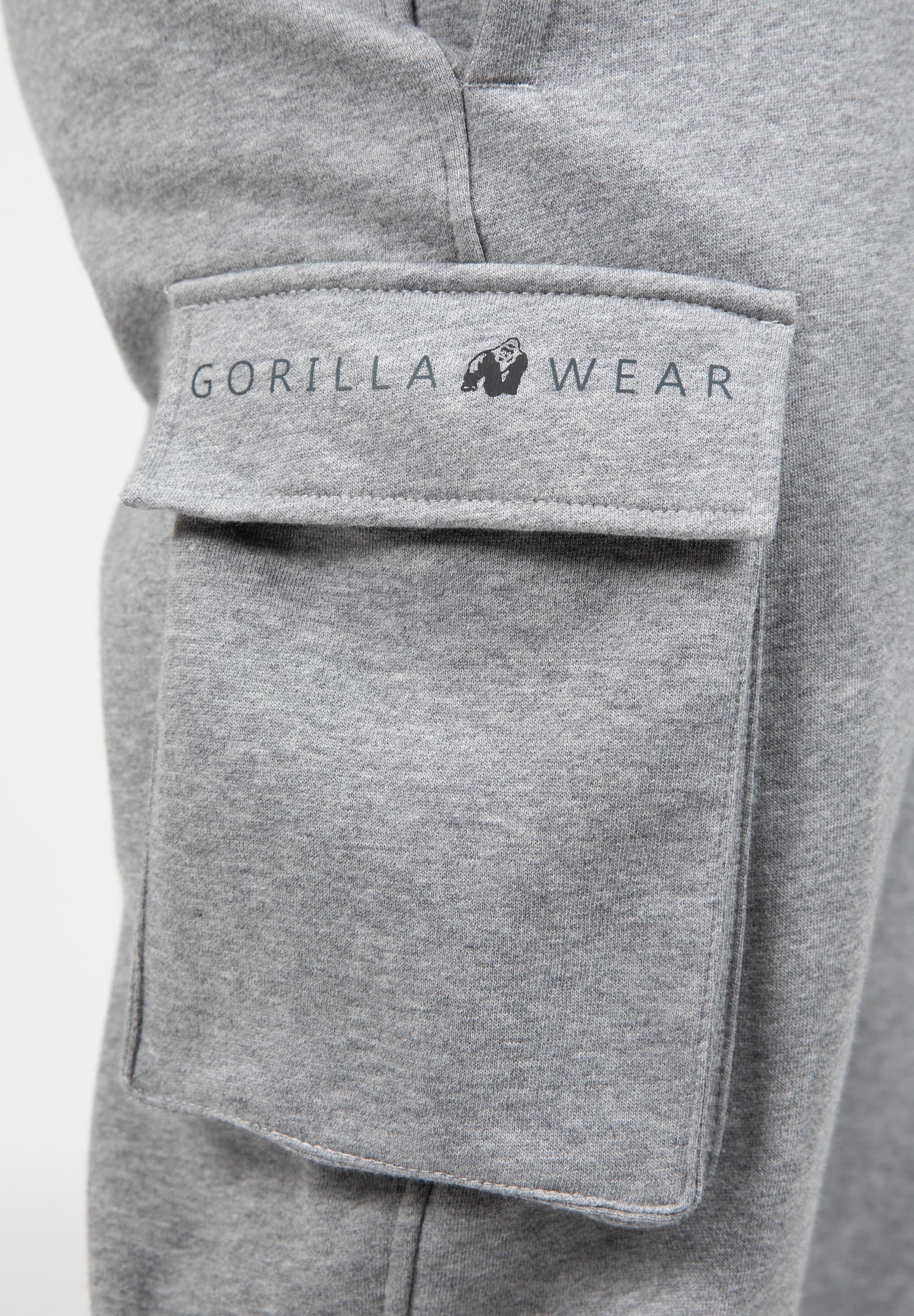 Gorilla Wear Hudson Cargo Joggingbroek - Grijs Gemeleerd