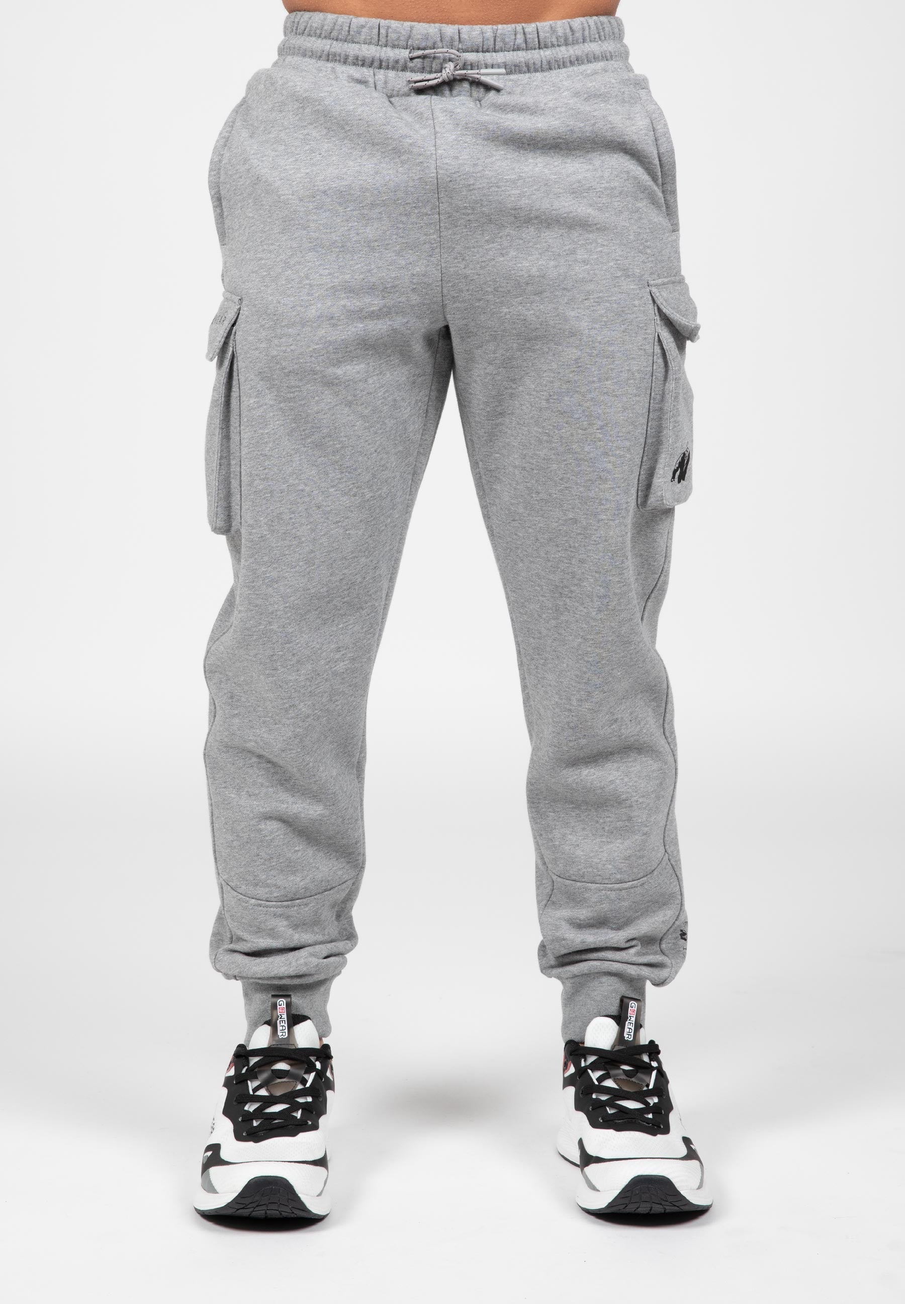 Gorilla Wear Hudson Cargo Joggingbroek - Grijs Gemeleerd