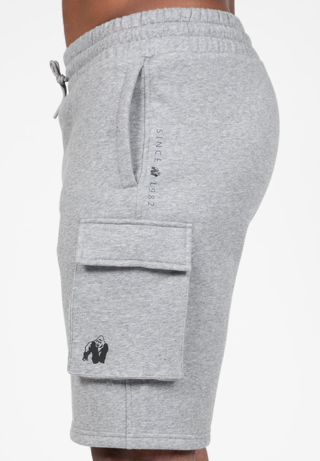 Gorilla Wear Hudson Cargo Sweat Shorts - Grijs Gemeleerd