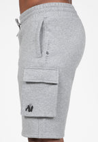 Gorilla Wear Hudson Cargo Sweat Shorts - Grijs Gemeleerd