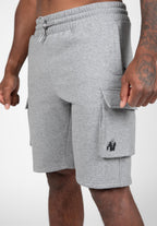 Gorilla Wear Hudson Cargo Sweat Shorts - Grijs Gemeleerd