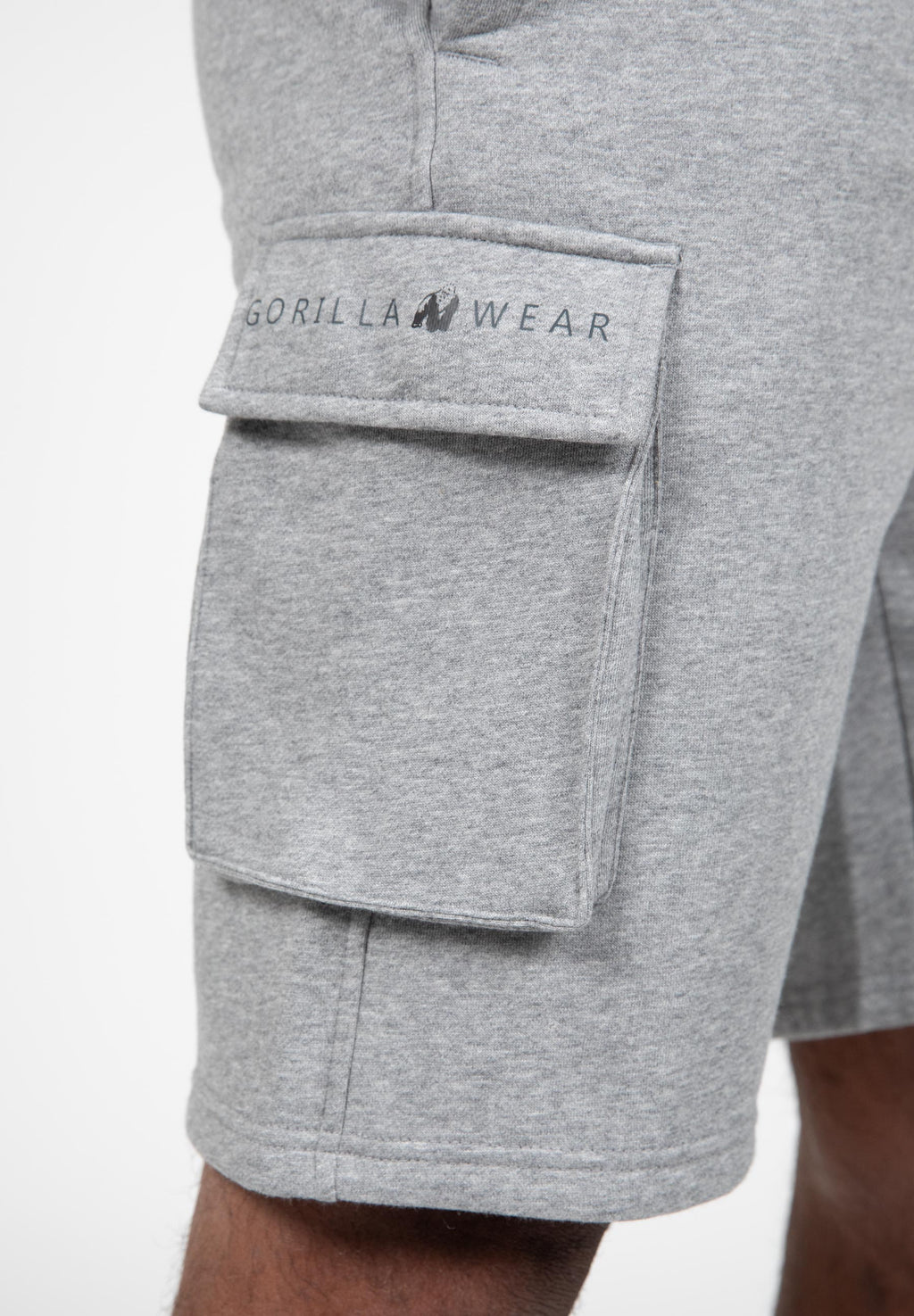 Gorilla Wear Hudson Cargo Sweat Shorts - Grijs Gemeleerd