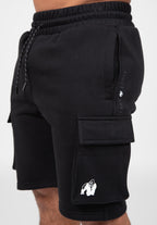 Gorilla Wear Hudson Cargo Sweat Shorts - Zwart