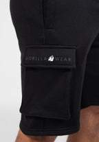 Gorilla Wear Hudson Cargo Sweat Shorts - Zwart