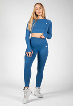 Gorilla Wear Hilton Seamless Cropped Longsleeve - Blauw