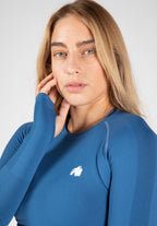 Gorilla Wear Hilton Seamless Cropped Longsleeve - Blauw