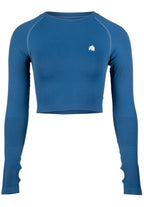 Gorilla Wear Hilton Seamless Cropped Longsleeve - Blauw