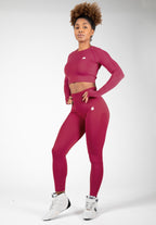 Gorilla Wear Hilton Seamless Cropped Longsleeve - Fuchsia