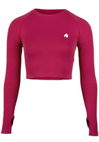 Gorilla Wear Hilton Seamless Cropped Longsleeve - Fuchsia