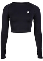 Gorilla Wear Hilton Seamless Cropped Longsleeve - Zwart