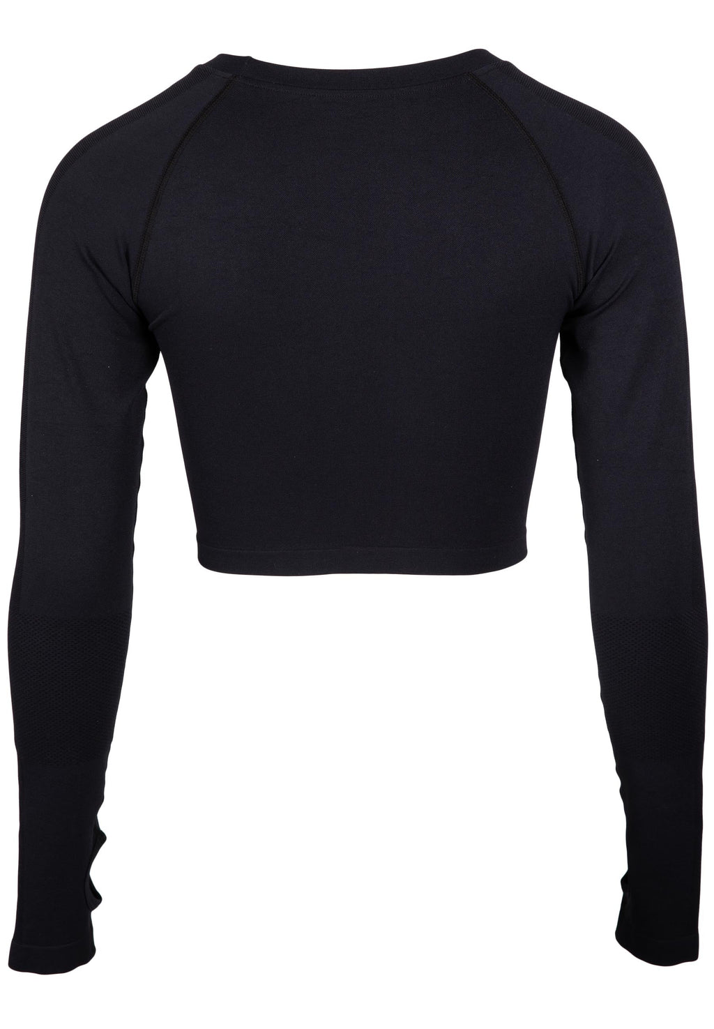 Gorilla Wear Hilton Seamless Cropped Longsleeve - Zwart
