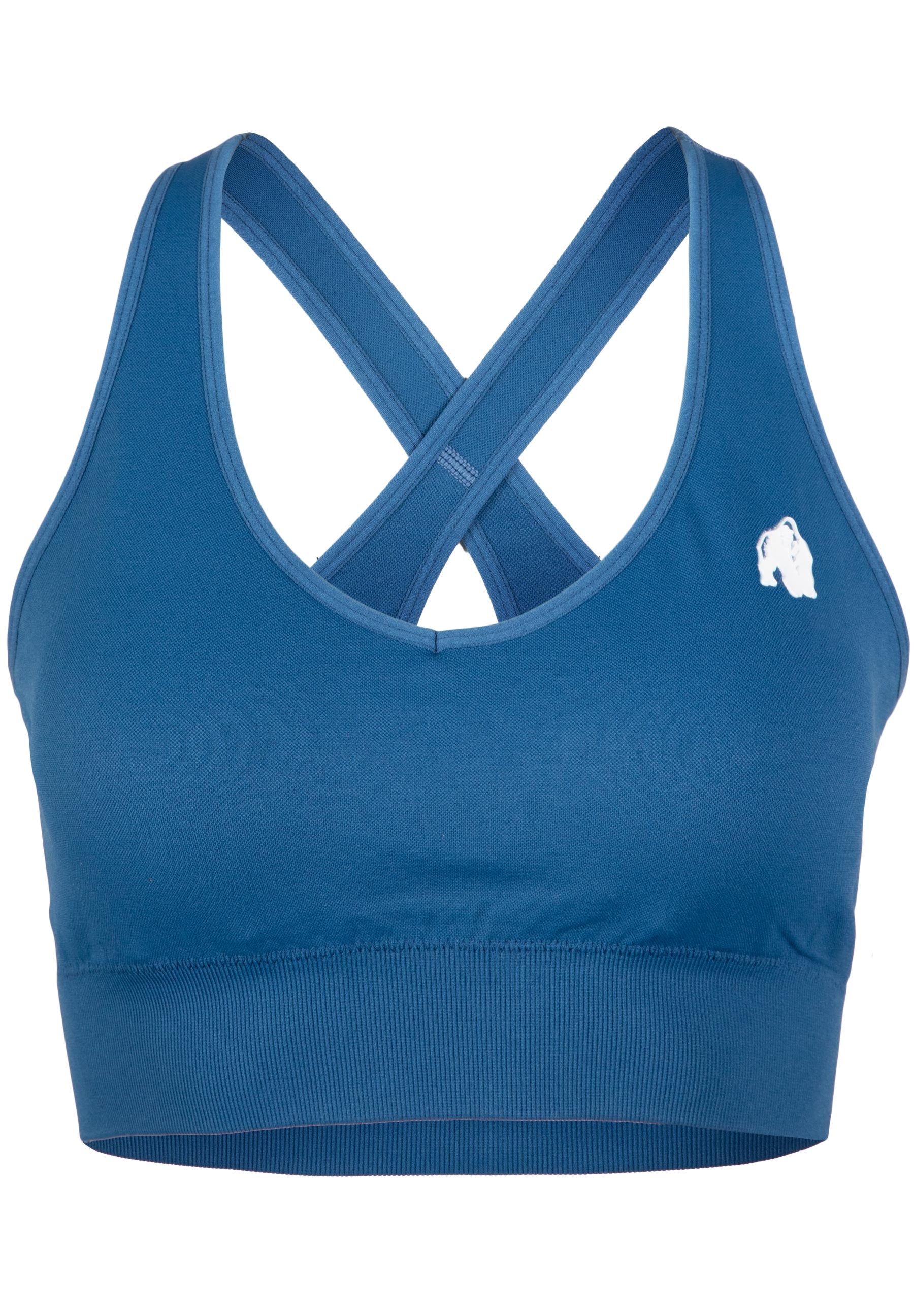 Gorilla Wear Hilton Seamless Sportbeha - Blauw