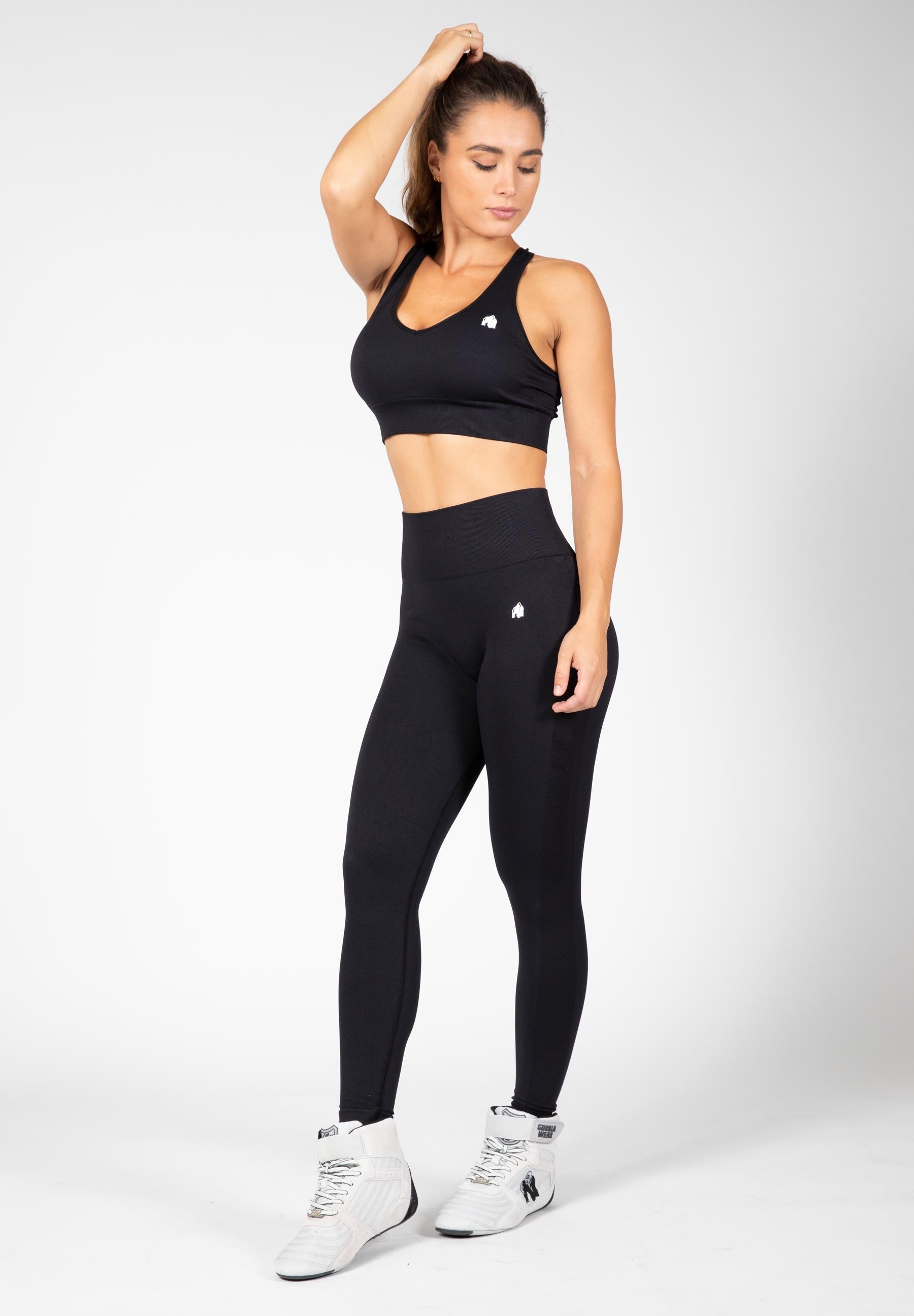 Gorilla Wear Hilton Seamless Sportbeha - Zwart