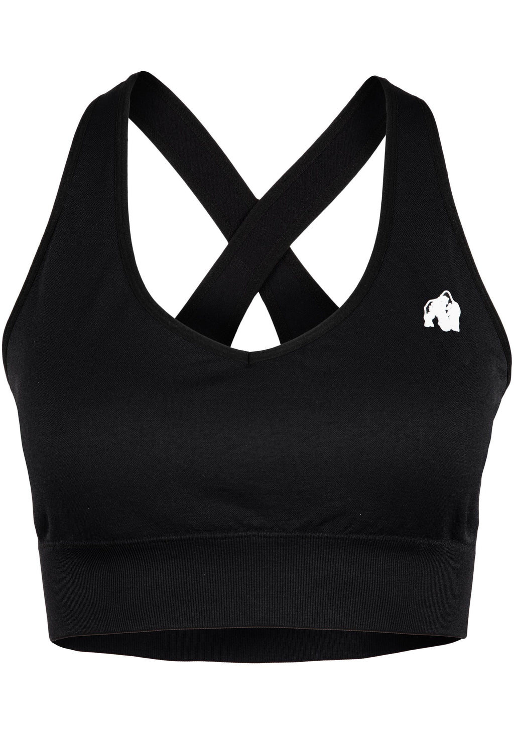 Gorilla Wear Hilton Seamless Sportbeha - Zwart