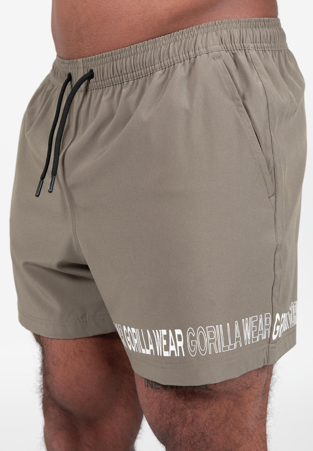 Gorilla Wear Otis Zwembroek - Korte Broek - Legergroen