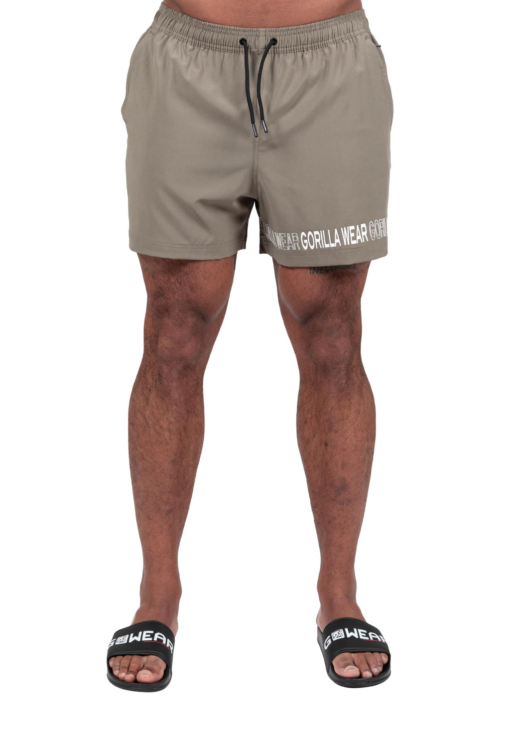 Gorilla Wear Otis Zwembroek - Korte Broek - Legergroen