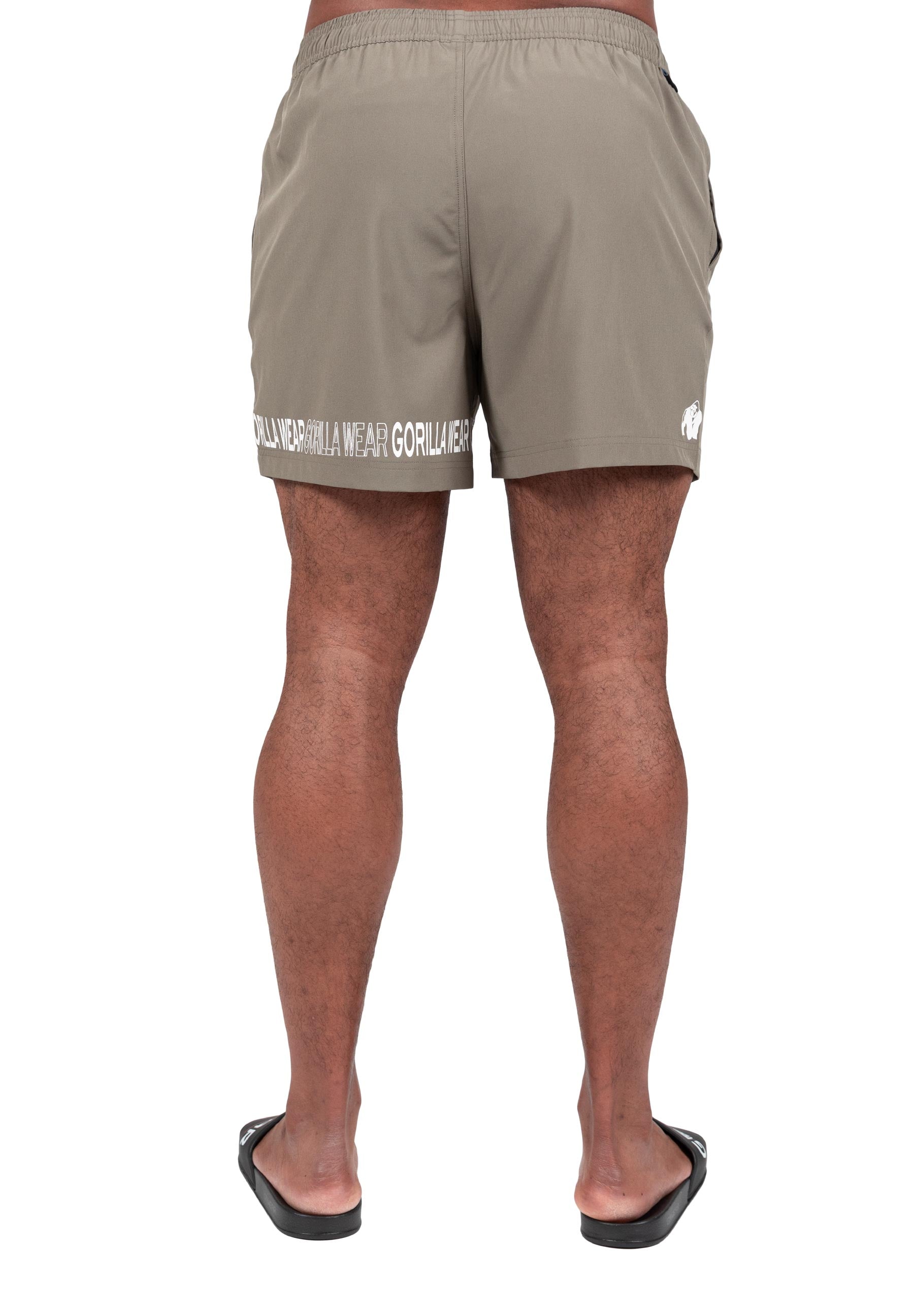 Gorilla Wear Otis Zwembroek - Korte Broek - Legergroen