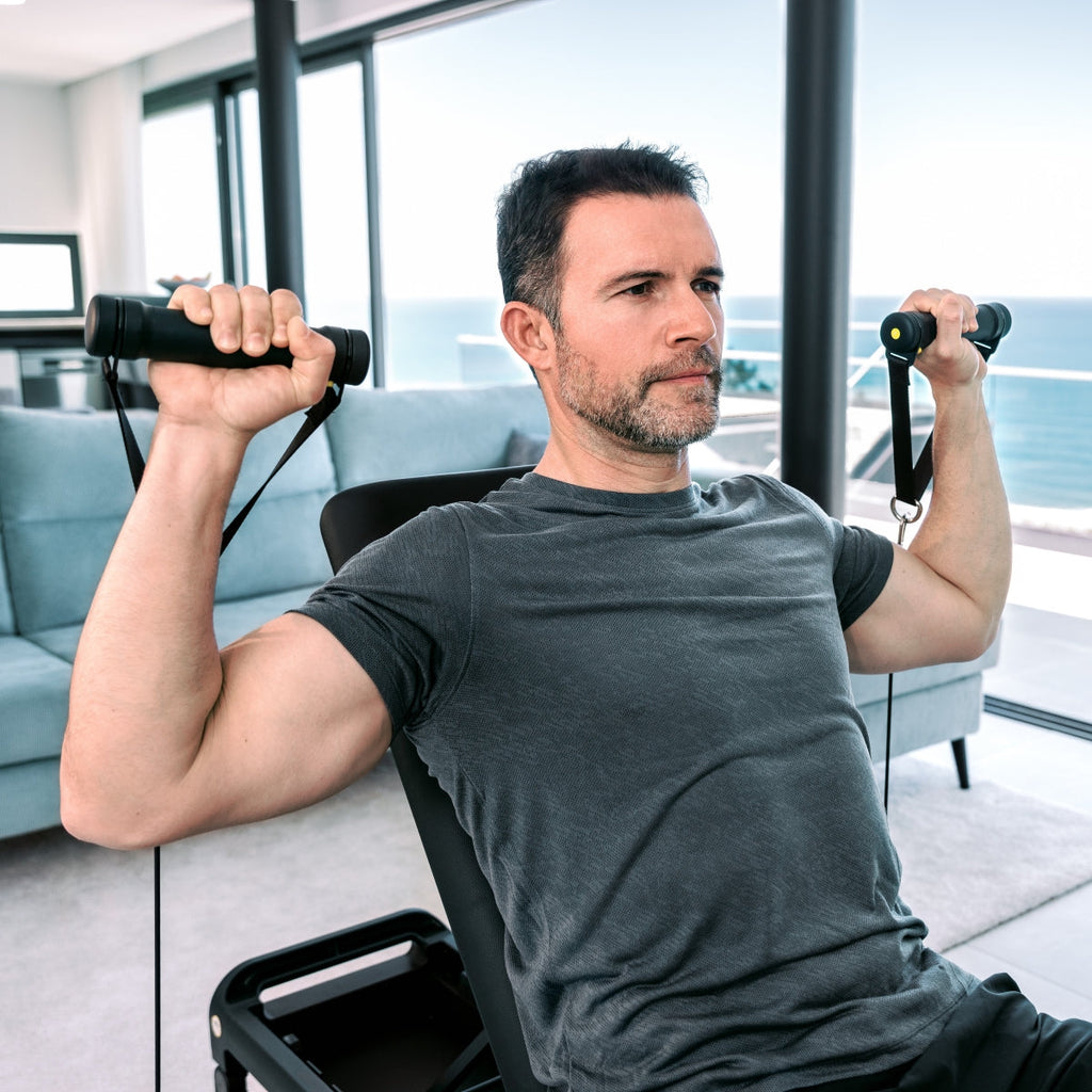 Flow Fitness DSG200i - Smart Home Gym - Krachtstation - 90 kg - Inclusief Gratis App