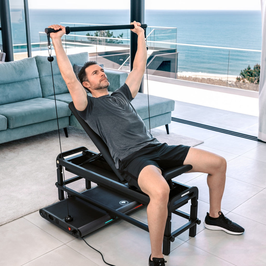 Flow Fitness Perform G1i met Perform Fitnessbank - Smart Home Gym - Krachtstation
