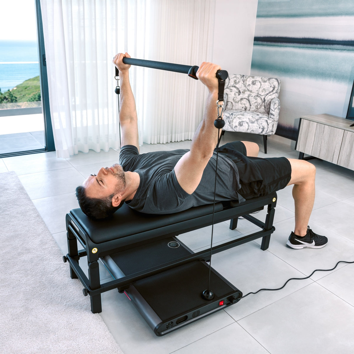 Flow Fitness Perform G1i met Perform Fitnessbank - Smart Home Gym - Krachtstation