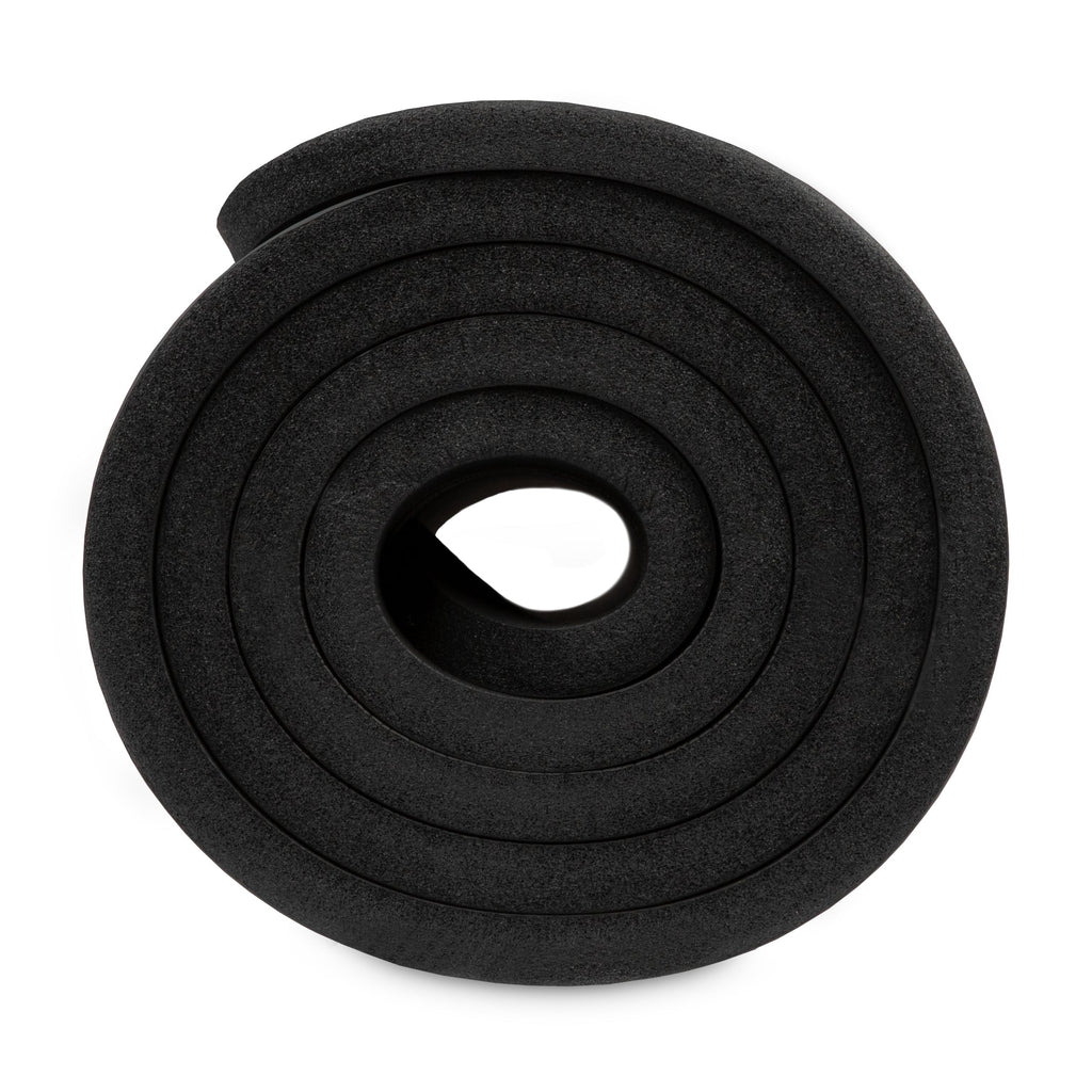 VirtuFit NBR Fitnessmat - 180 x 60 x 1,5 cm - Zwart - met Draagkoord - Gratis Trainingsvideo's