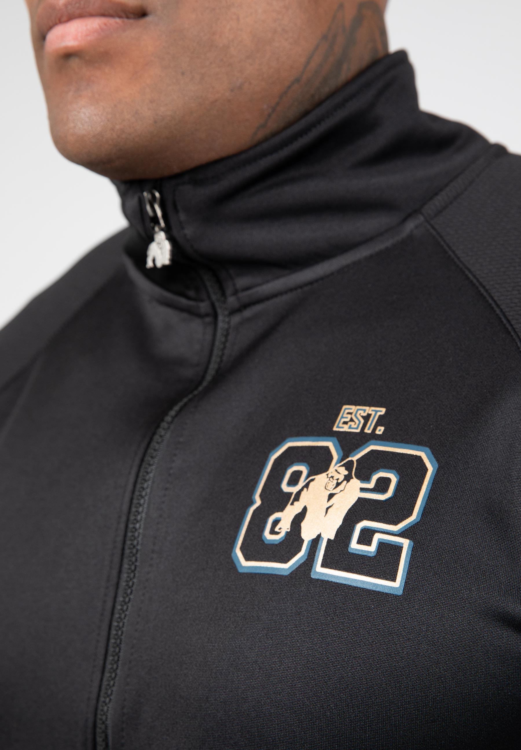 Gorilla Wear Devon Trainingsjas - Grijs/Blauw