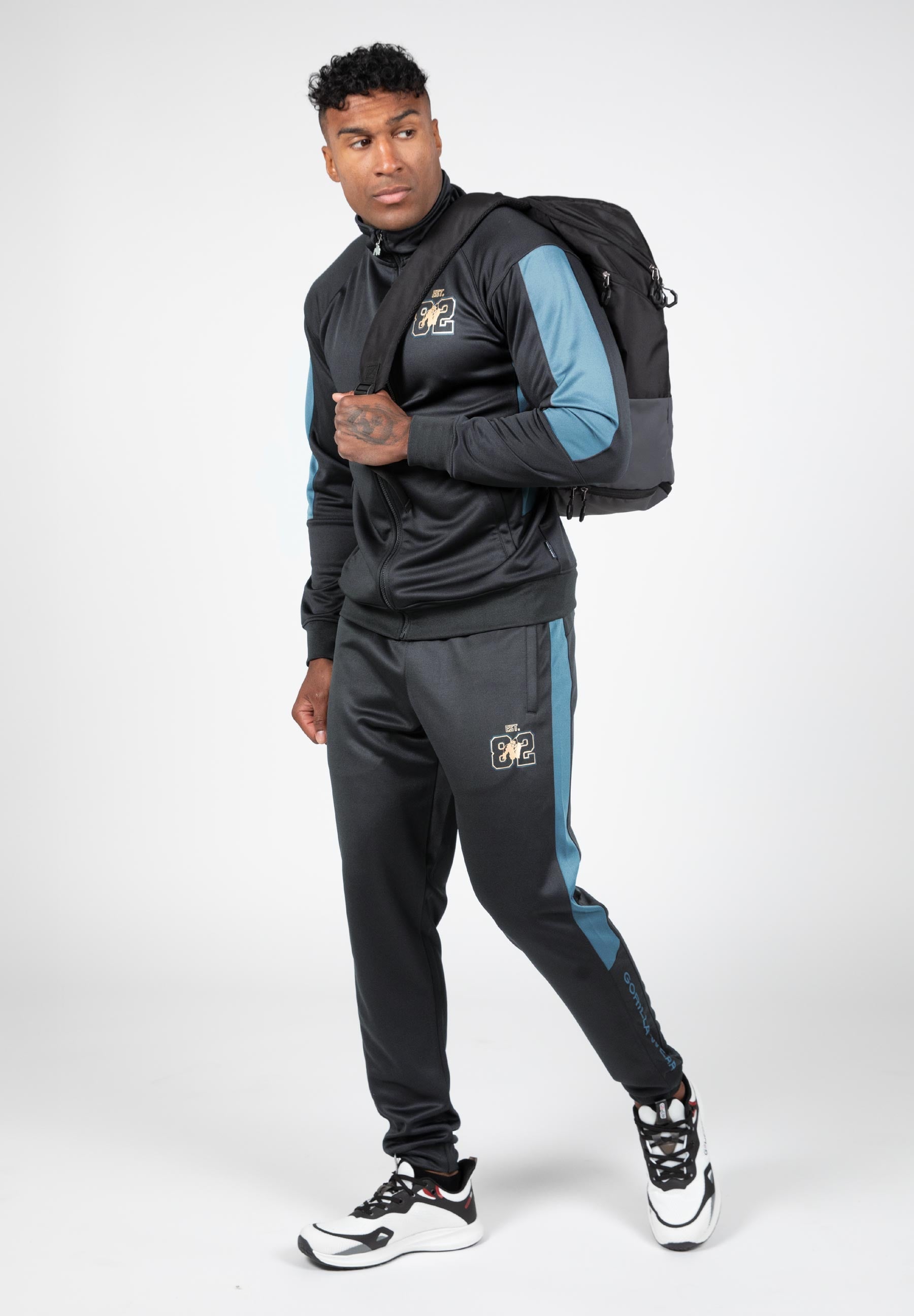 Gorilla Wear Devon Trainingsjas - Grijs/Blauw