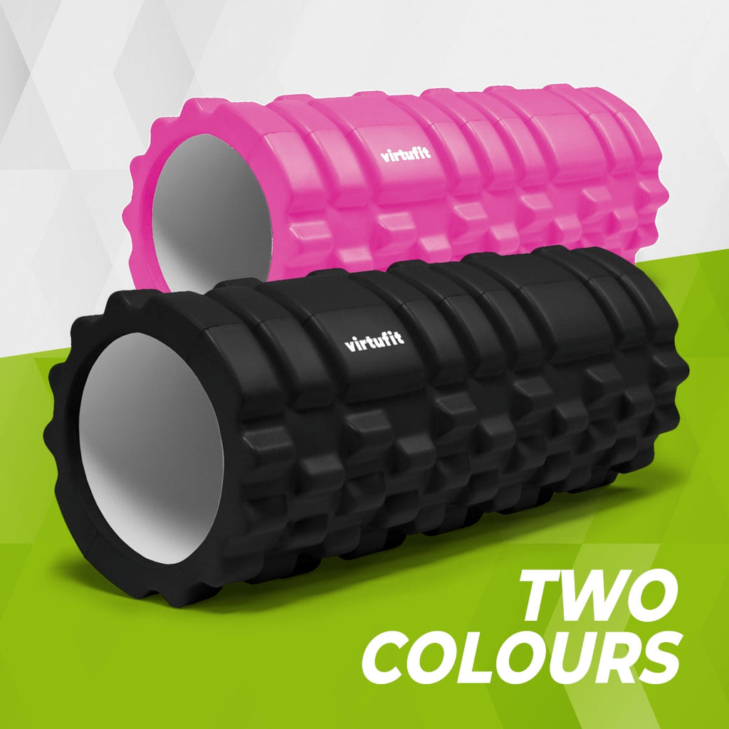 VirtuFit Grid Foam Roller - Massage roller - 33 cm - Zwart