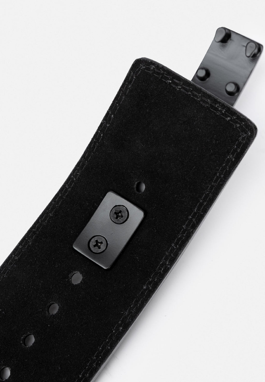 Gorilla Wear Halterriem - 4 Inch Carbon Leren Lever Belt - Zwart