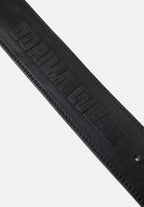 Gorilla Wear Halterriem - 4 Inch Carbon Leren Lever Belt - Zwart