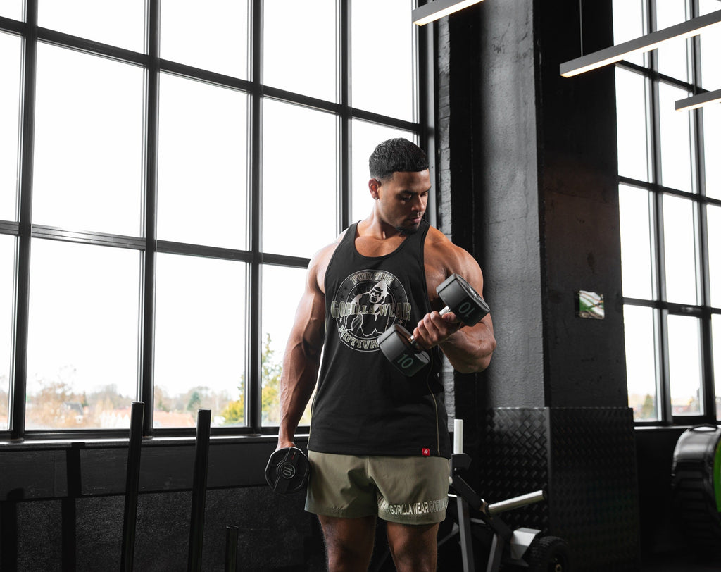 Gorilla Wear Casper Stringer - Zwart/Groen