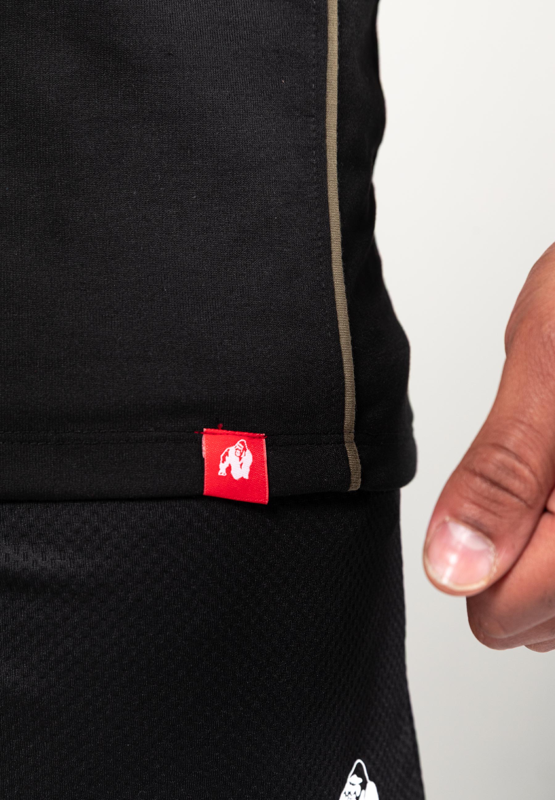 Gorilla Wear Casper Stringer - Zwart/Groen