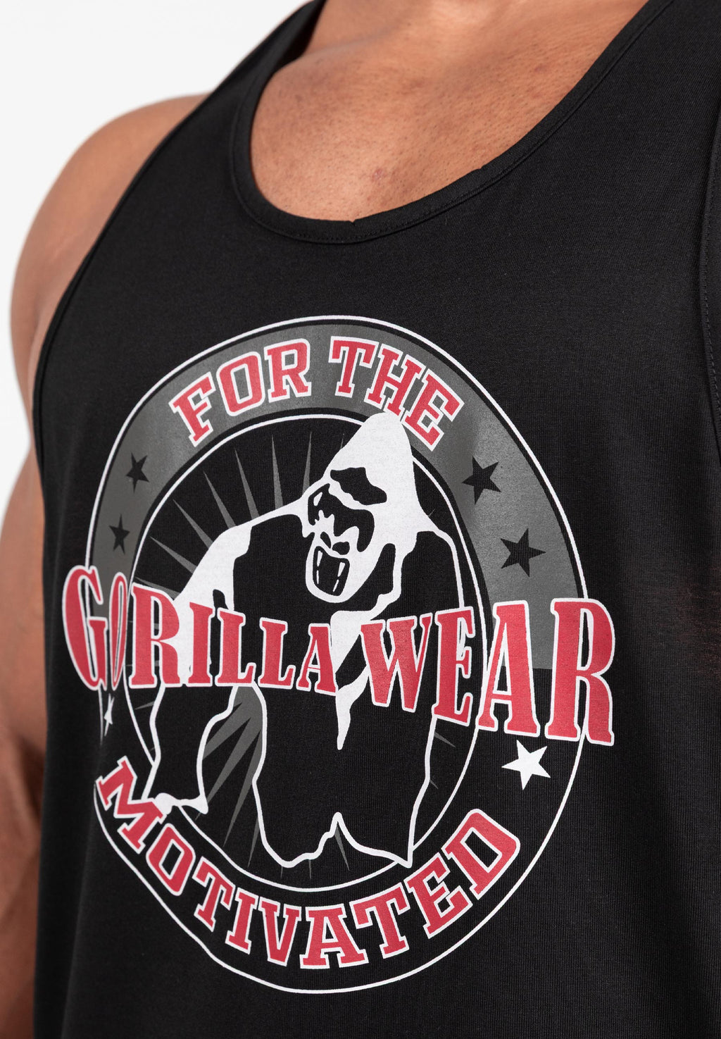 Gorilla Wear Casper Stringer - Zwart/Rood
