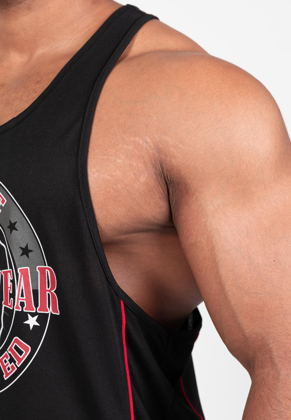 Gorilla Wear Casper Stringer - Zwart/Rood