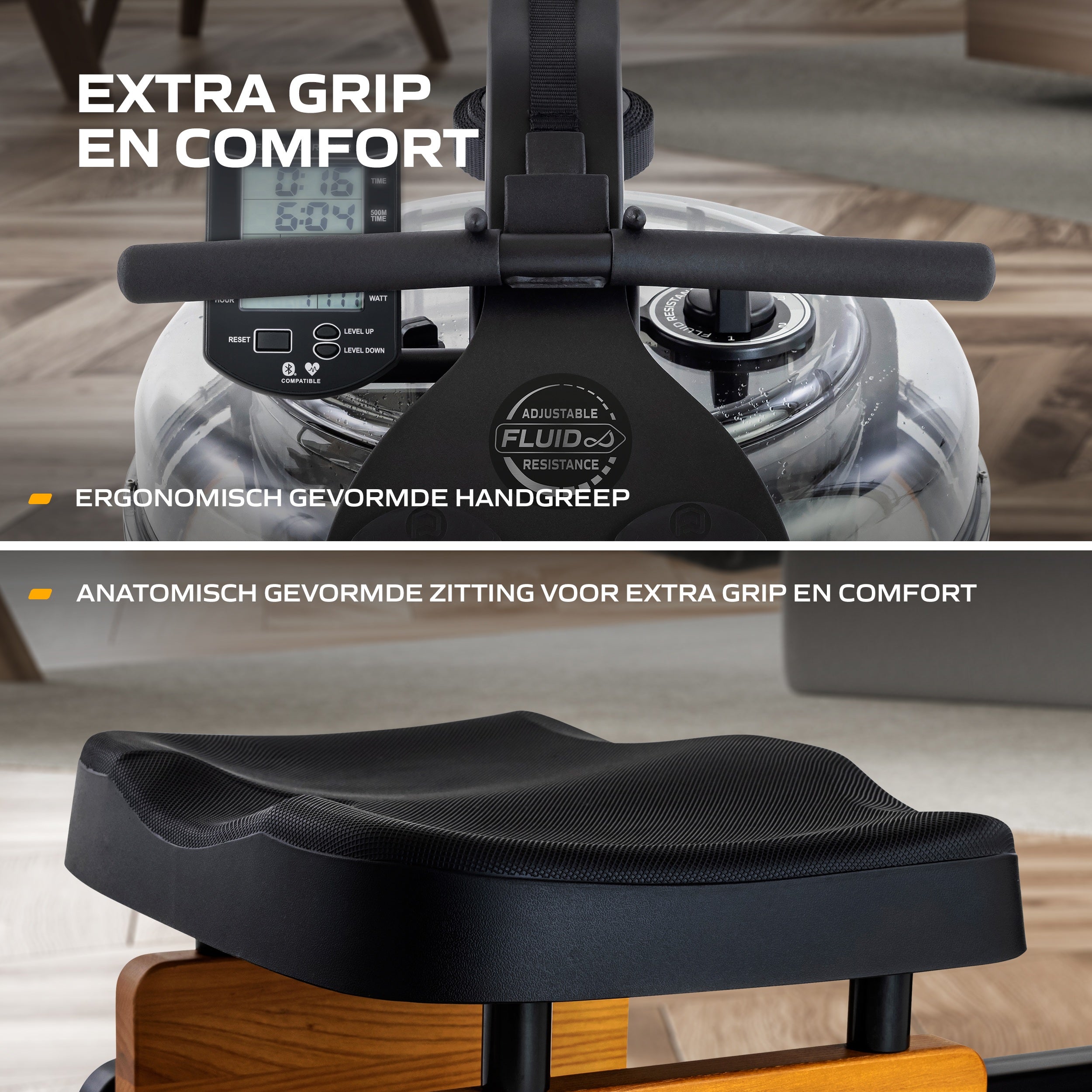 Fluid Roeitrainer Apollo Plus Rower (BT)