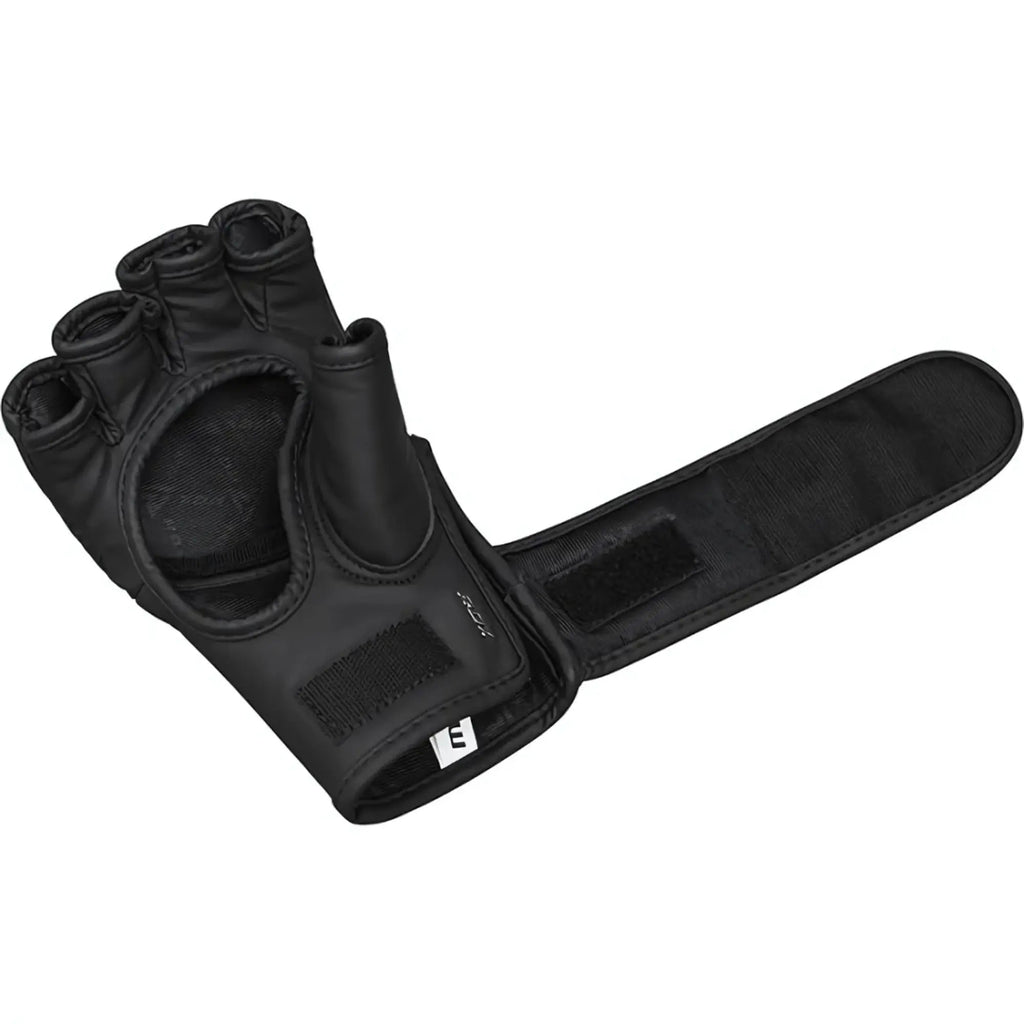 RDX Sports F15 Noir MMA Grappling Gloves - Zwart