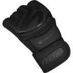 RDX Sports F15 Noir MMA Grappling Gloves - Zwart