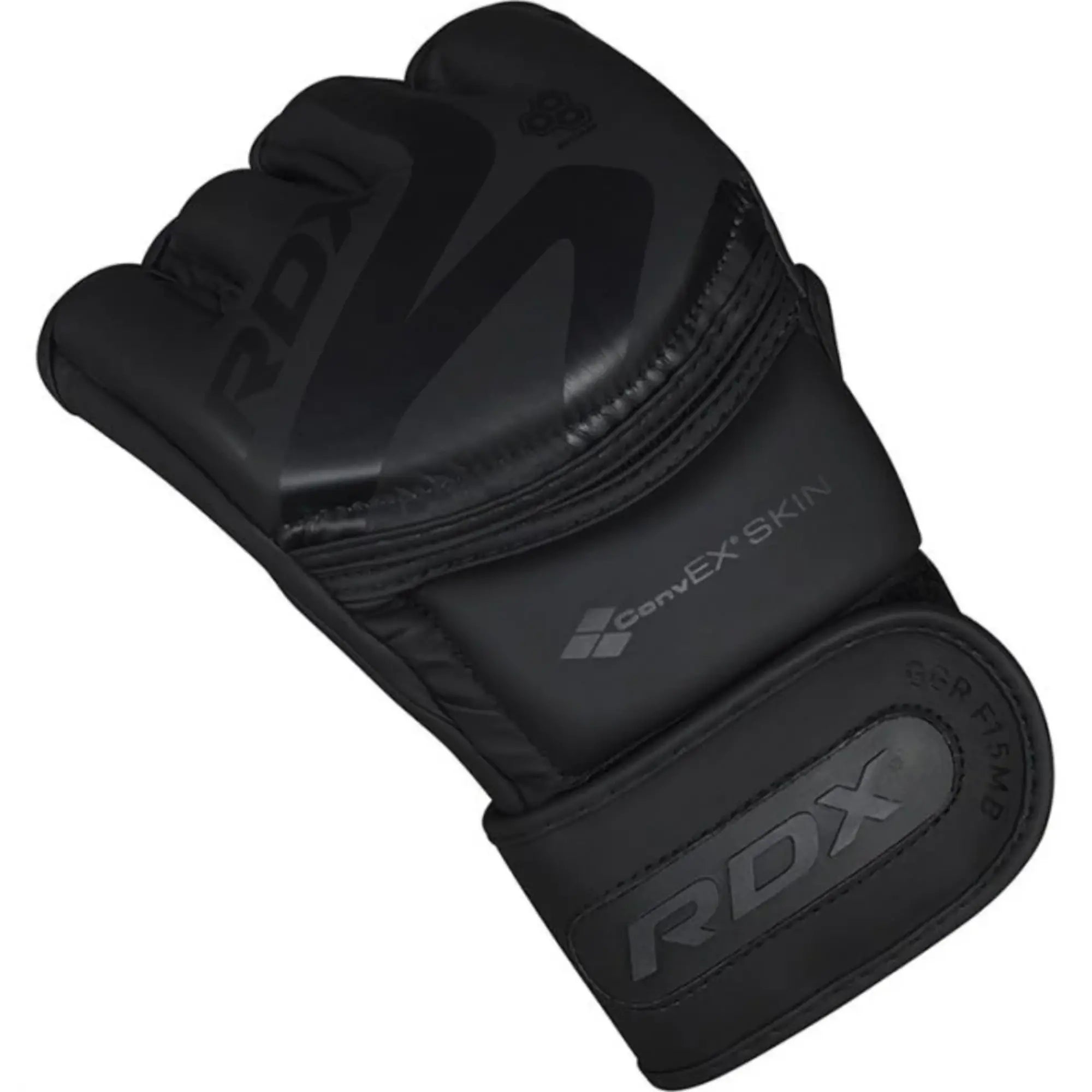 RDX Sports F15 Noir MMA Grappling Gloves - Zwart